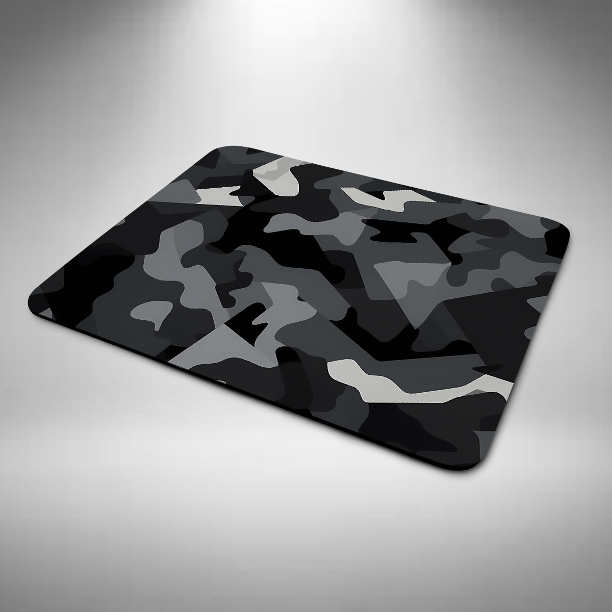 Camouflage Black and Grey Mouse Mat