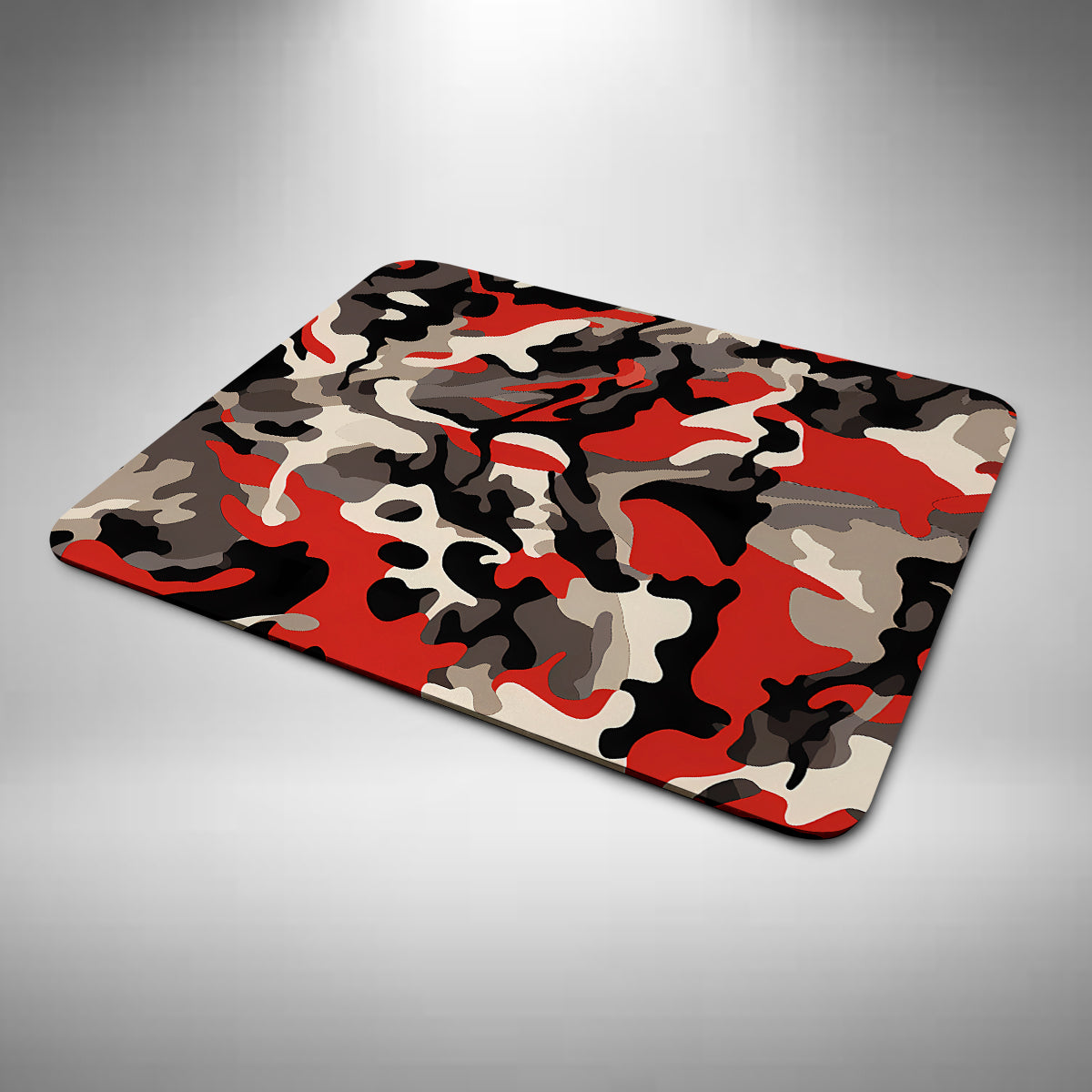 Camouflage Red and Grey Mouse Mat