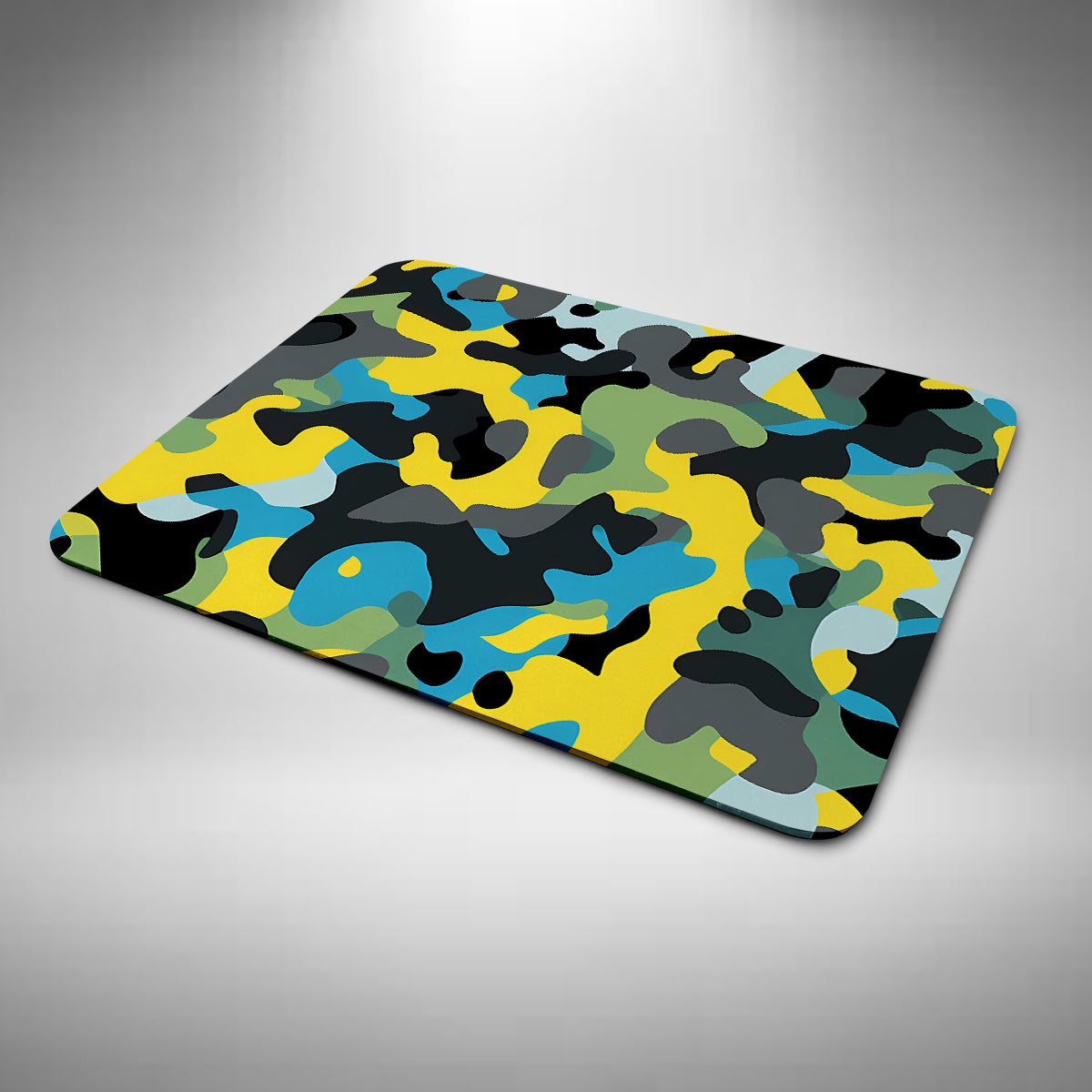 Camouflage Blue and Yellow Mouse Mat