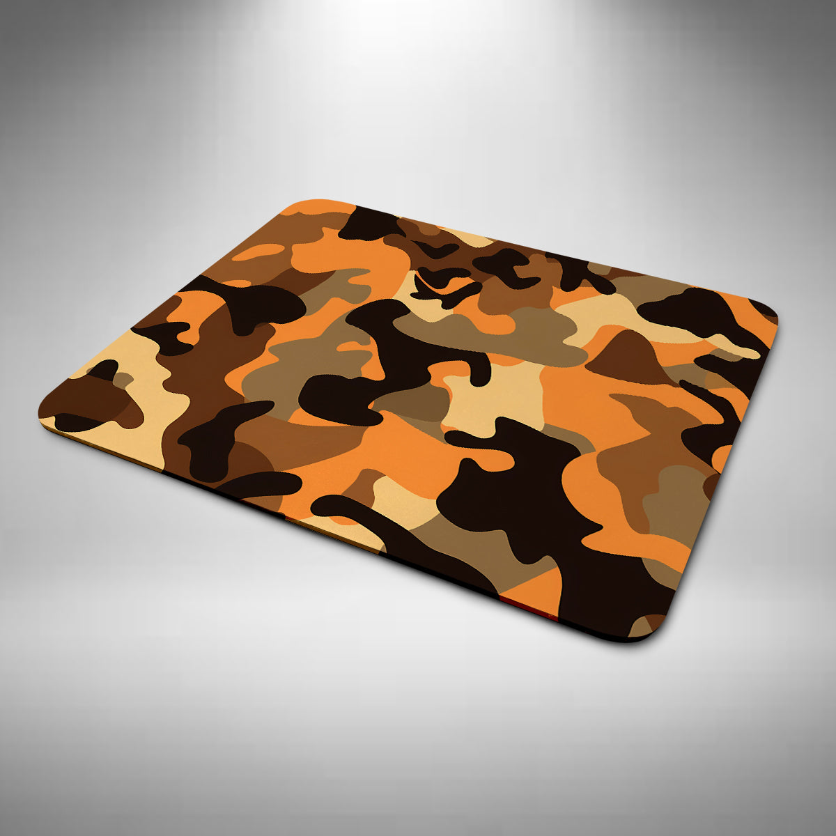 Camouflage Orange Mouse Mat