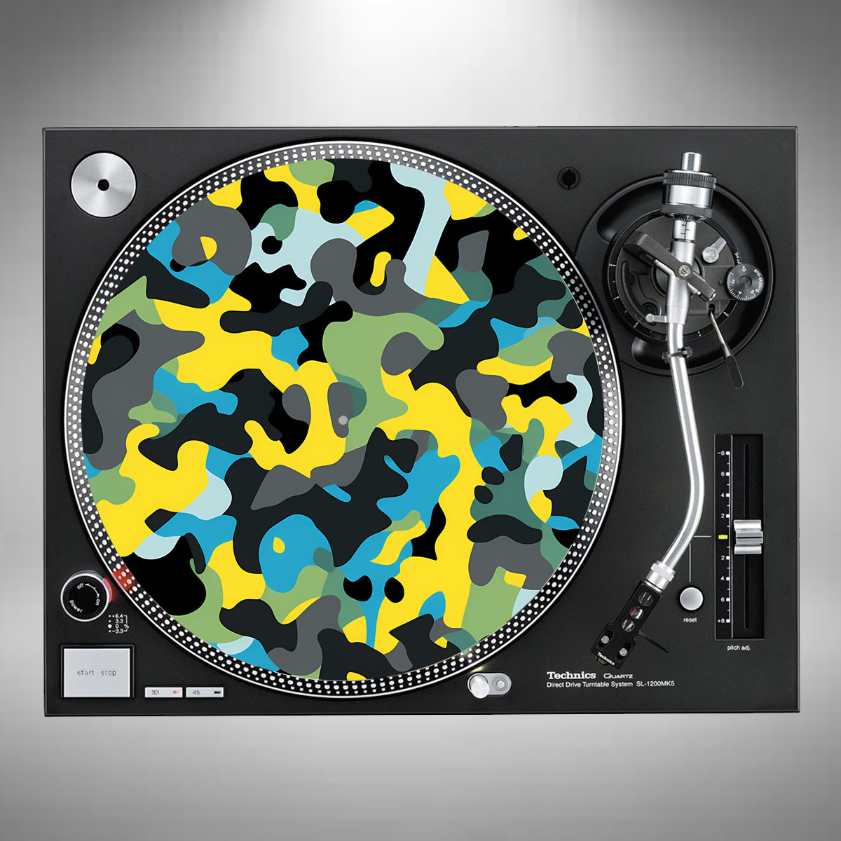 Camouflage Blue and Yellow Slipmats