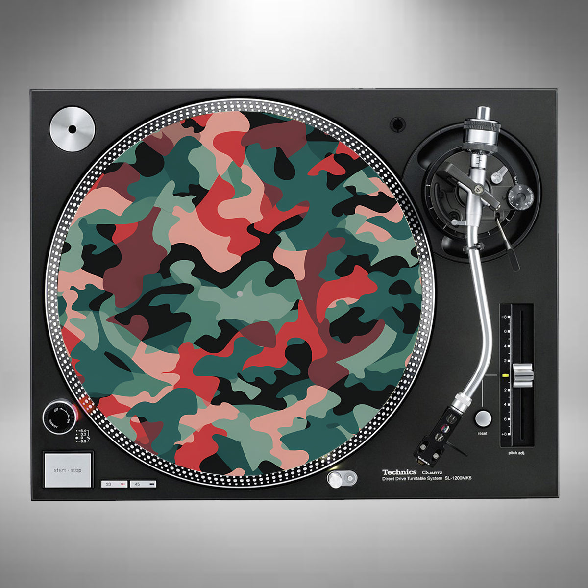 Camouflage Green and Red Slipmats