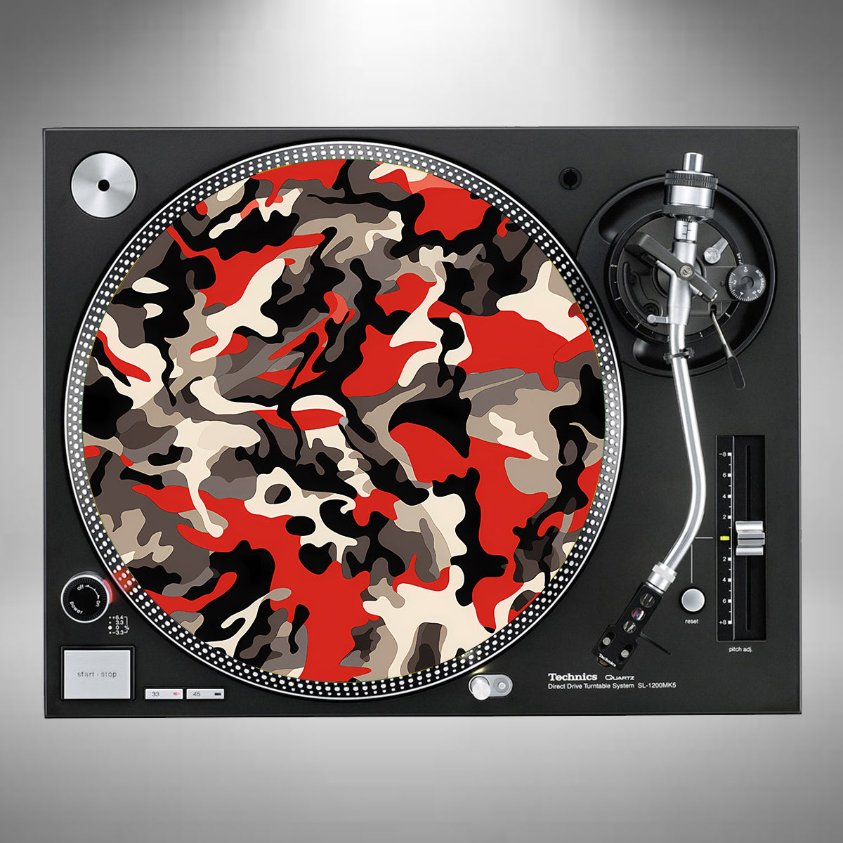 Camouflage Red and Grey Slipmats