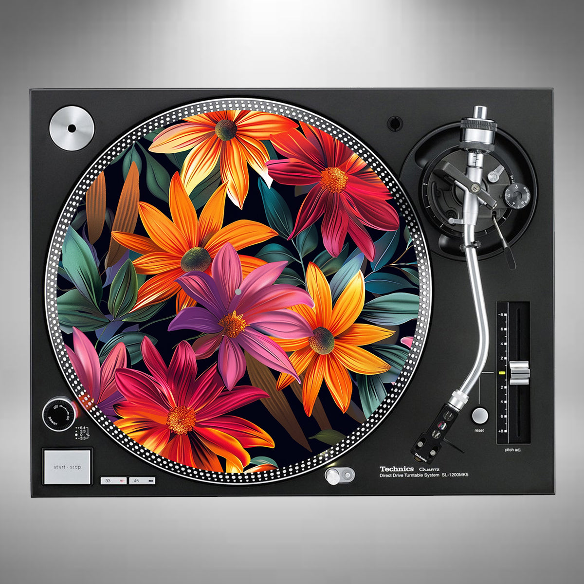 Flowers Slipmats Pink and Orange