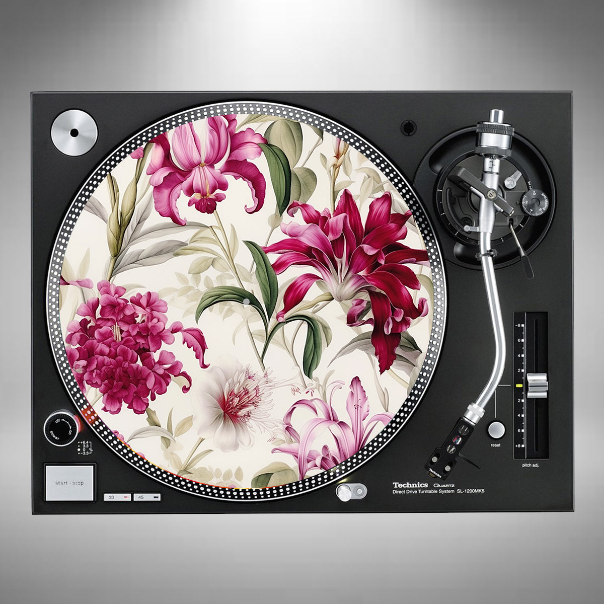 Flowers Slipmats Pink and Green