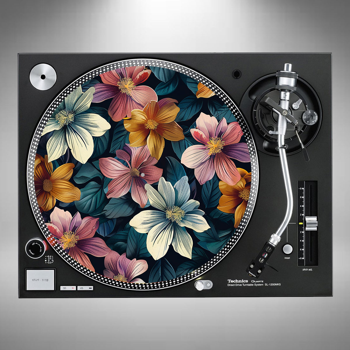 Flowers Slipmats Pink and Blue