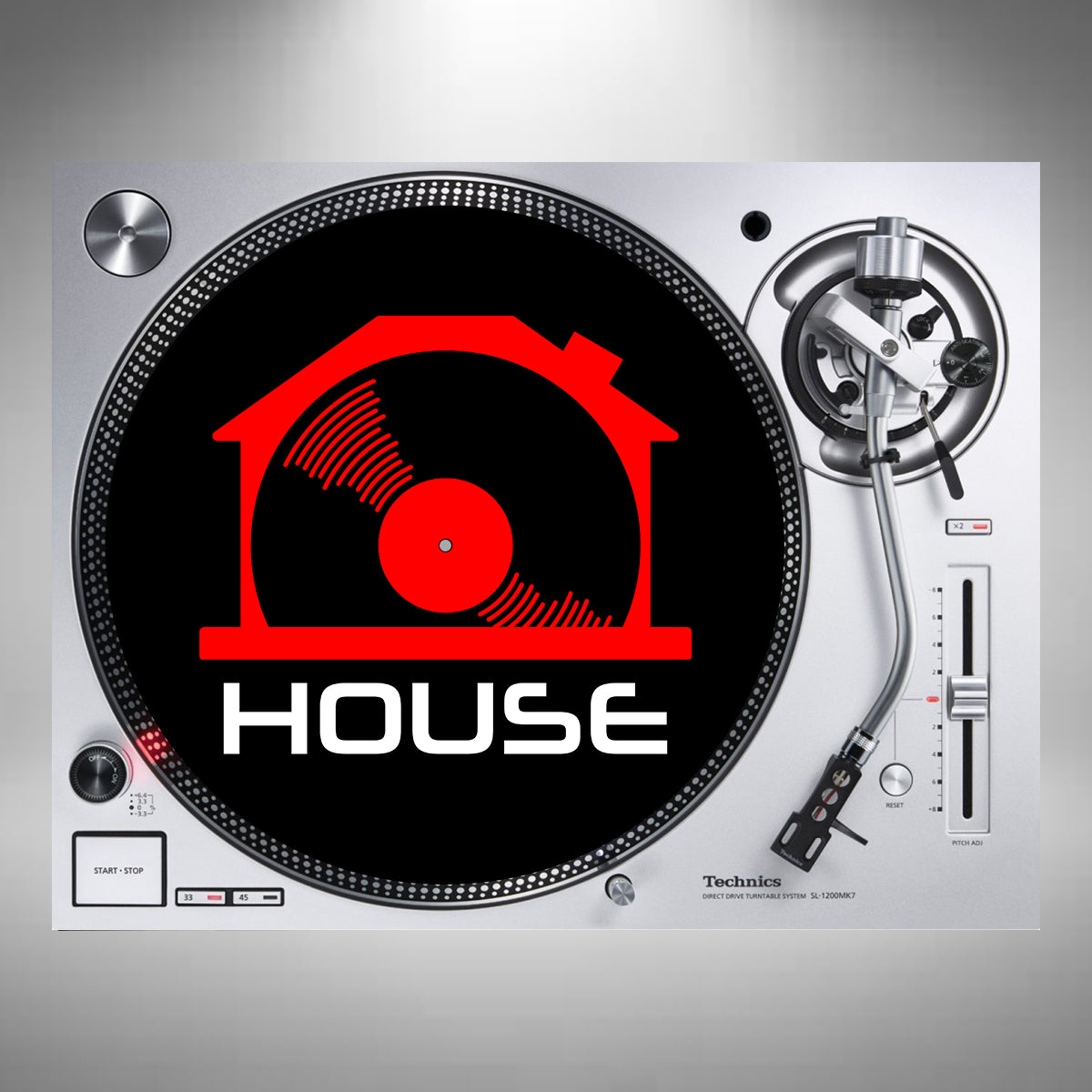 House Music Slipmats Red