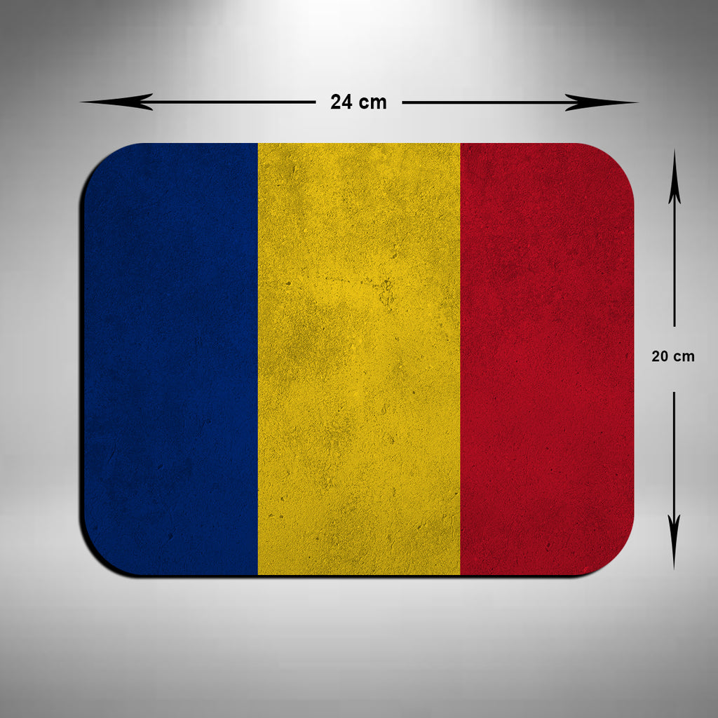 Romania Flag Mouse Mat
