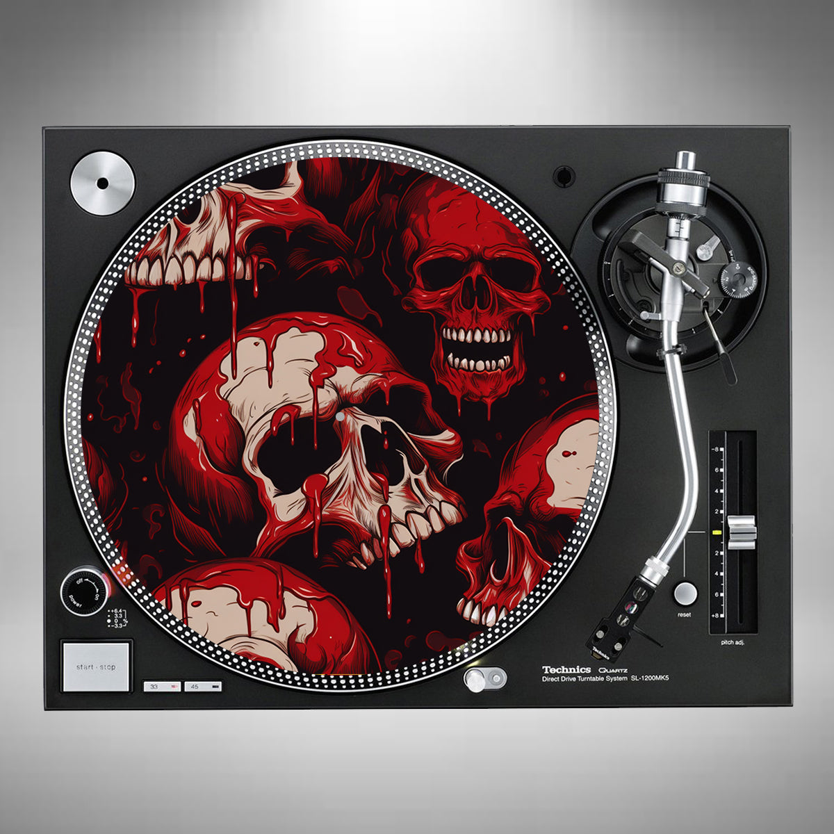 Skull Slipmats Red and White