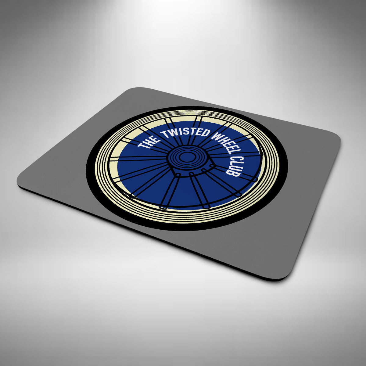 The Twisted Wheel Club Mouse Mat Blue